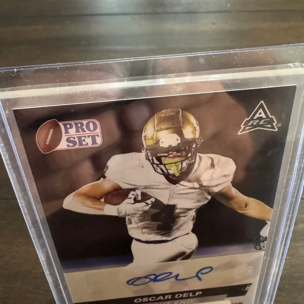Leaf Pro Set Trading Card Oscar Delp White Autograph Rookie Card PSA-OD1